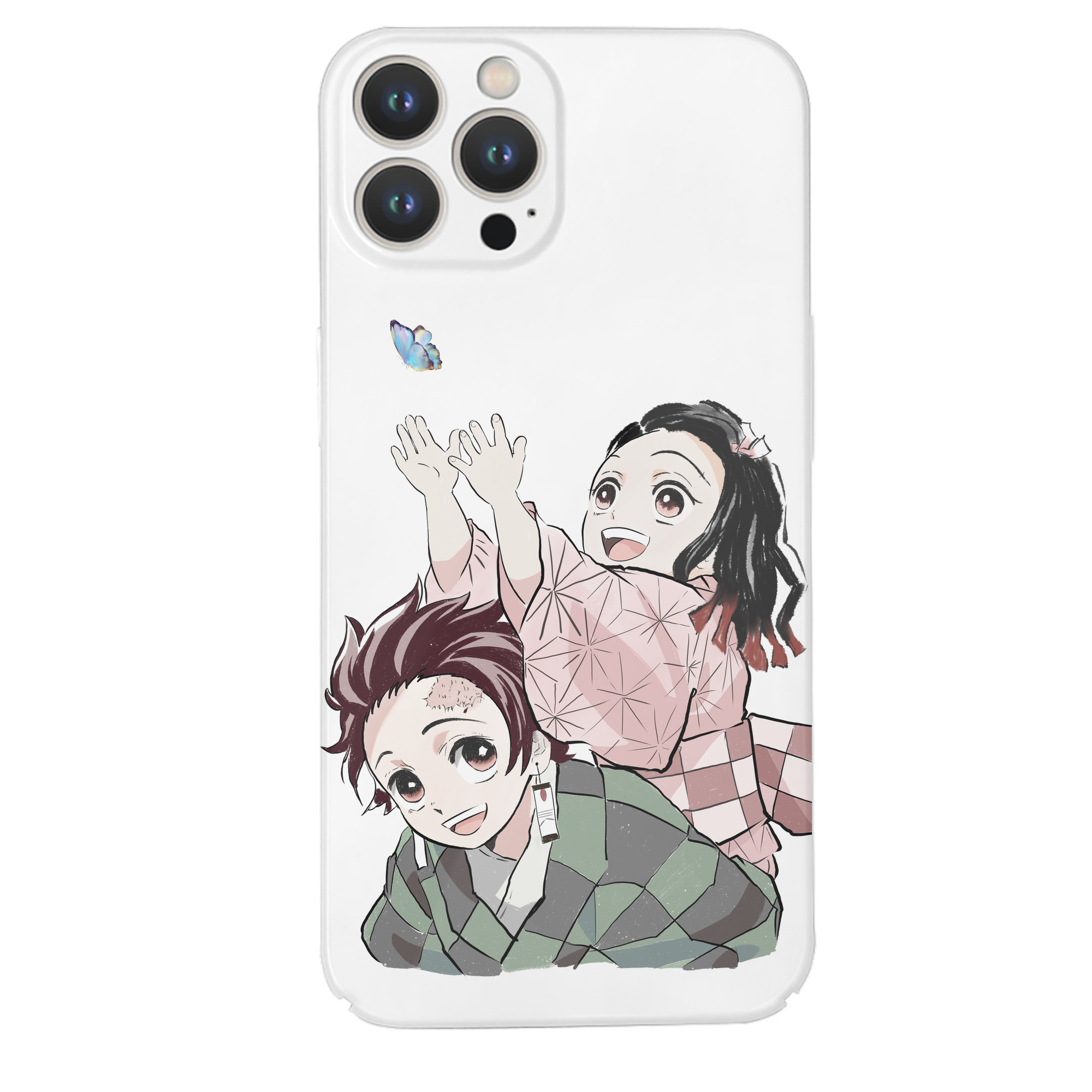 （画像用） 鬼滅の刃（きめつのやいば）竈門 禰󠄀豆子／かまど ねずこ Kamado Nezuko 【iPhone 14シリーズ対応】ハードケース